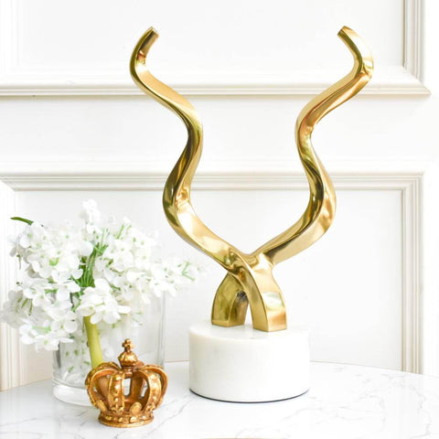 Display beautifully as a table art and decor, it also works as a lucky charm. This gold crown is an ideal gift for a new home, or just to make someone smile.
