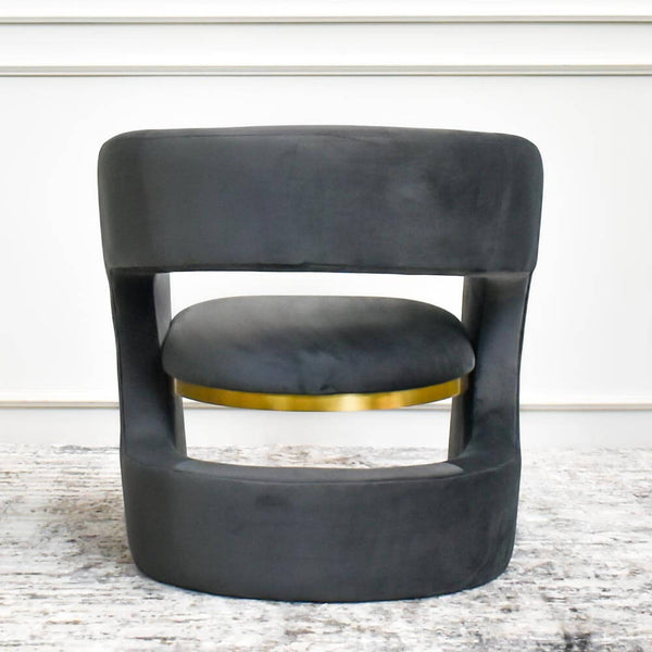 An added glamorous twist on a mid-century modern design, this 1-seater's sexy sillhouette is crafted with wooden frame padded with plush multi-density foam and fully upholstered with lush velvet fabric to create a supportive seat where you and your guests will relax in comfort while immersing in a rich and luxurious feel. 