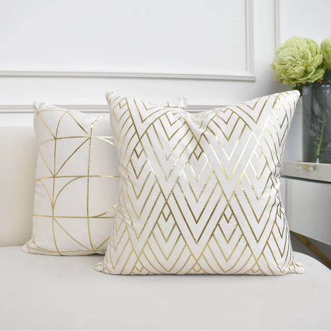 Modern Art Deco cushion to effortlessly add a touch of glamour and grandeur to your modern home design.