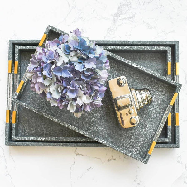 Display them on an entryway table to hold decorative memorabilia or trinkets like keys, use them on the vanity of your powder room, or use them on a coffee table - multi-function uses are endless.