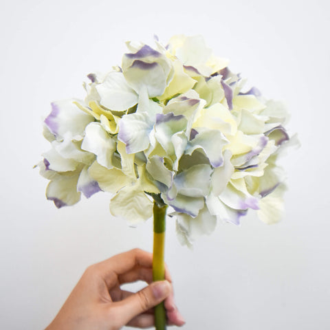 Panicle Lavender-Cream Hydrangea, Decorative Flower for Coffee Table Decor.