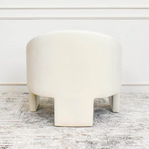 Modern yet with a flair of Art Deco details in the construction of the armchair base.