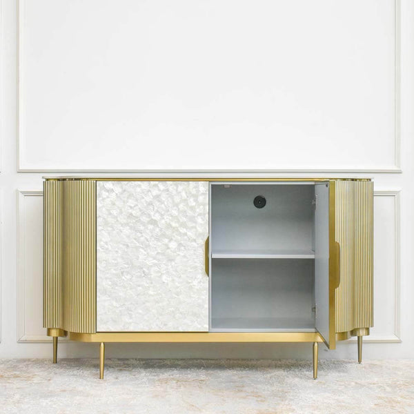 Mother of pearl doors,The 2-door accent door panels showcase the same sheen, iridescence and beauty as the nacre that laid down on the pearls themselves. 