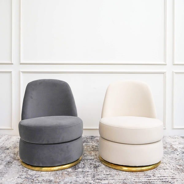 Modern Art Decor Swivel Chair Collection in Modern Living Room Home Design, available in two colours.