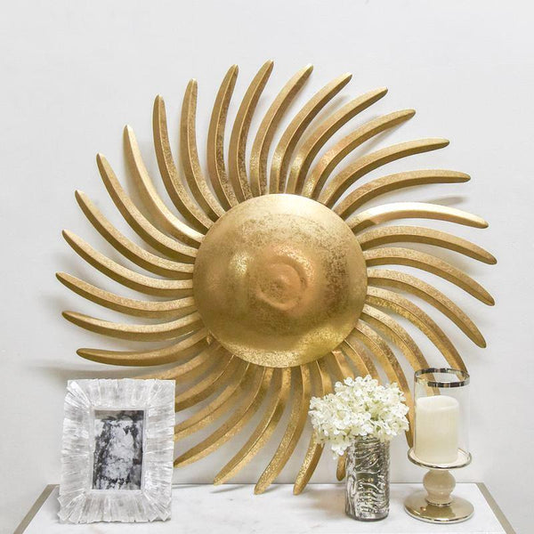 Soleil Gold Sunburst Wall Decor.