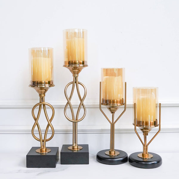 Tea-tinted Votive Holders Collection on display at Finn Avenue Home Decor Showroom.