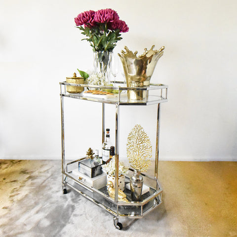 Dining Room Bar Trolley with Decor Inspirations.