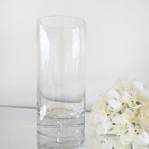 Ritz Simple Glass Vase, Cylindrical.